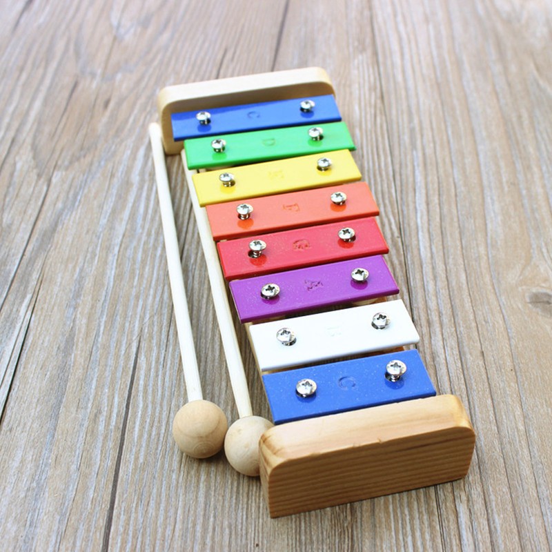 8 Notes Xylophone Kids Toy Educational Development Musical Percussion Instrument