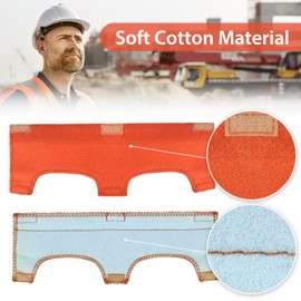 Awaiymi 10Pcs Hard Hat Sweatband Washable, Cotton Hard Hat Liner,Reusable Hard Hat Accessories, Antiperspirant Belt Air Cushion Sweatband Helmet Comforter Pad