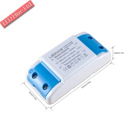 LEDHive 12W dimmable driver 240V - 12V with Terminal Blocks, ZERO Interference with Dab and Wifi