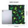 Richugui Backpack with Drawstring, Green, Black, Frogs, Drawstring Bag, Sports,
