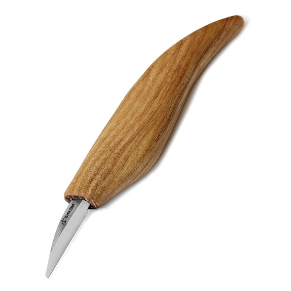BeaverCraft Wood Carving Knife C15 1.5" Wood Whittling Knife for Details Wood Carving Knives - Chip Carving Knife Woodworking Wood Carving Tools for Beginners and Kids Whittling Tools