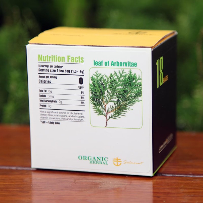 Soilmount 100% Natural Leaf of Arborvitae,Thuja Leaf Wild Harvested,(Green leaf