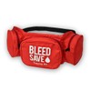 BLEEDSAVE Trauma Waist Bag – 600 D Water-Resistant Red ‘Trauma