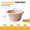 BORDEAG Pack of 200 Compostable Portion Cups, Disposable Souffle Cups,