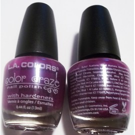 LA. Colors Color Craze Nail Polish Nuclear Energy (2) 0.44 FL. OZ.