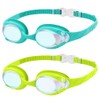 OutdoorMaster Kids Swim Goggles 2 Pack - Quick Adjustable Strap