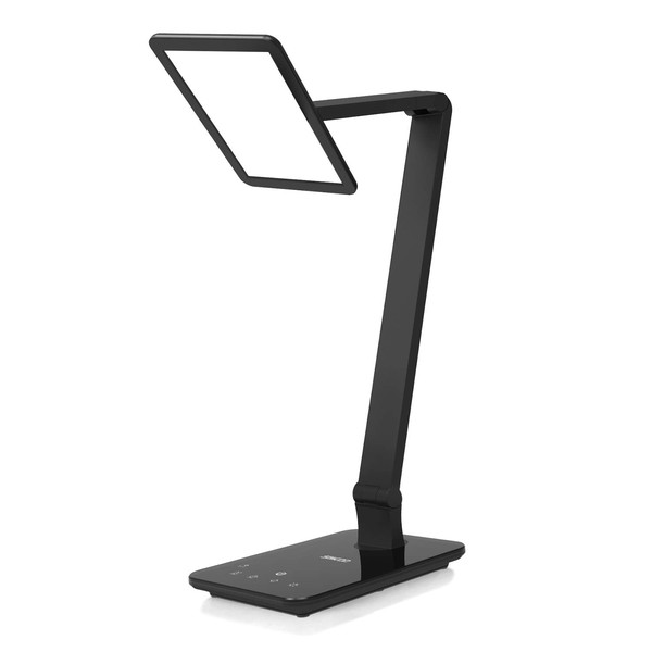 Saicoo LED Desktop Lamp with Large LED Panel, Seamless Dimming-Control of Brightness and Color Temperature, an USB Charging Port