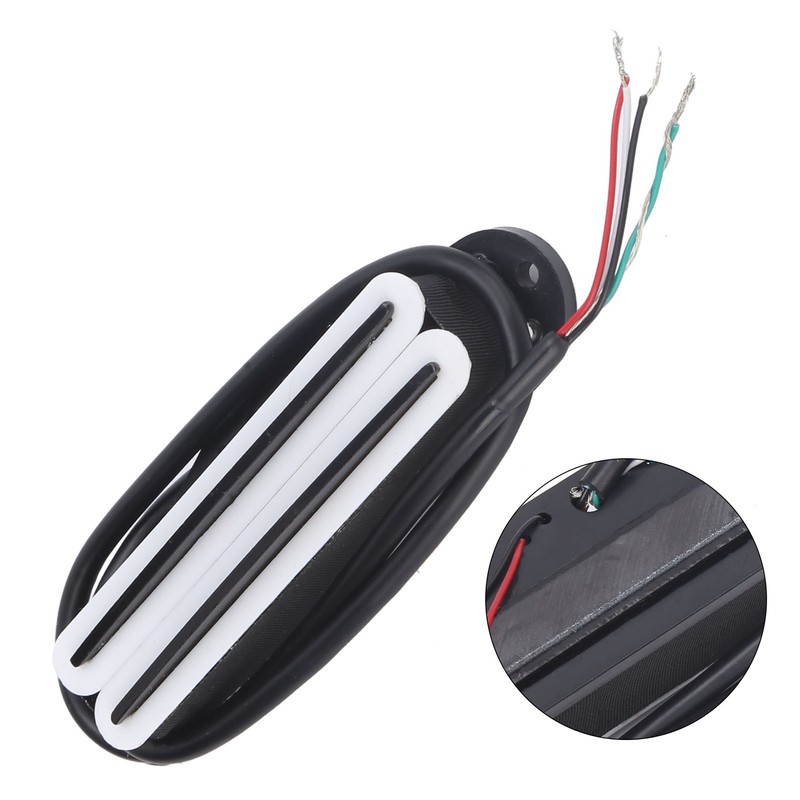 11K Dual Hot Rail Humbucker Pickup Ceramic Magnet ABS Electric