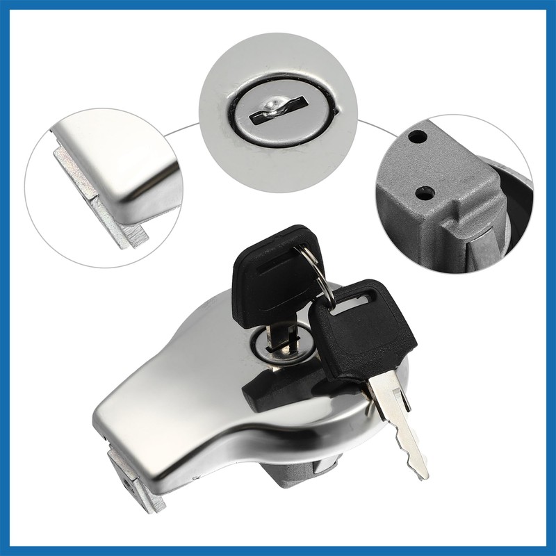 A ABSOPRO 1 Set Motorcycle Gas Tank Locking Fuel Tank