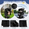 HAPPAWS 4 Wheels Dog Stroller, Foldable Pet Stroller for Small/Medium