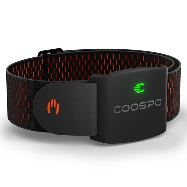 COOSPO HW9 Bluetooth 5.0 ANT+ Heart Rate Monitor Armband, Tracking