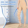 Wegitcs Compression Pantyhose for Women & Men, Footless 20-30 mmHg