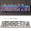 Blue Switch Mechanical Keyboard 104 Keys Backlight Ergonomic Retro Steampunk