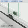 Bathroom Shower Glass Door Bottom Seal Strips, Length 36 Inch