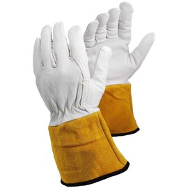 ArmaDEX Mens Heat Resistant Leather TIG MIG Protective Welding Gauntlet Gloves