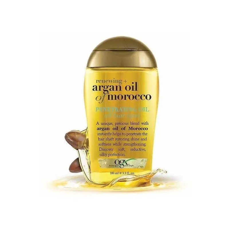Tratamiento Ogx Aceite Renovador Cabello Seco Morocco 100 Ml