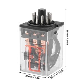 MK3P-I AC 10A 220V Electromagnetic Relay, Universal Relay, Power Relay, 11 Pins 3Z, Relay
