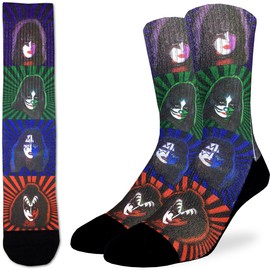 Good Luck Sock Men's Kiss, Pop Art Socks, Adult, Shoe Size 8-13