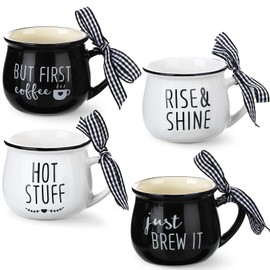 Taza de Expreso Set de Mini Taza de Café de 5 Onzas Regalo de Navidad para Mujer Niña Amante de Café Bar de Café de Casa de Campo Decoración de Bandeja Escalonada (Estilo Clásico)