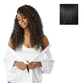 Sensationnel Curls kinksandco synthetic bundles - tropical brazilian quick weave hair or pony styles for natural 3c to 4c hair textures (18 20 22 inch, 1 JETBLACK)