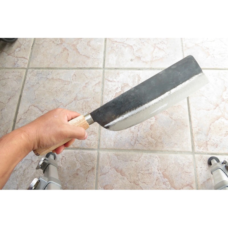 Crude - 9 Inch Slicer Cleaver, Carbon Steel, Sharp !