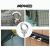 12 Pieces 304 Stainless Steel Eye Nut Female Thread Ring