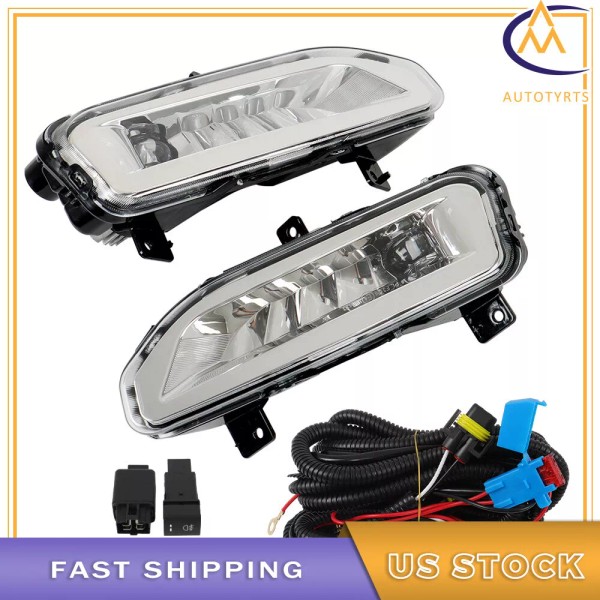 Nurniacl Fog Lights Lamps w/Wiring kits Right&Left Side For 2020-2021-2022