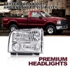DOTCOM Headlights Assembly Compatible with 99-04 Ford F250 F350 F450