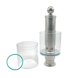 1.5 in Tri Clamp Straight In-line Spunding Valve SS304 Stainless Steel Bunging Device for Beer Fermentermaterial: Stainless Steel, size: 1 1/2 in
