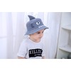 Sombrero de pescador ajustable y transpirable para niños, gris, 12-24months