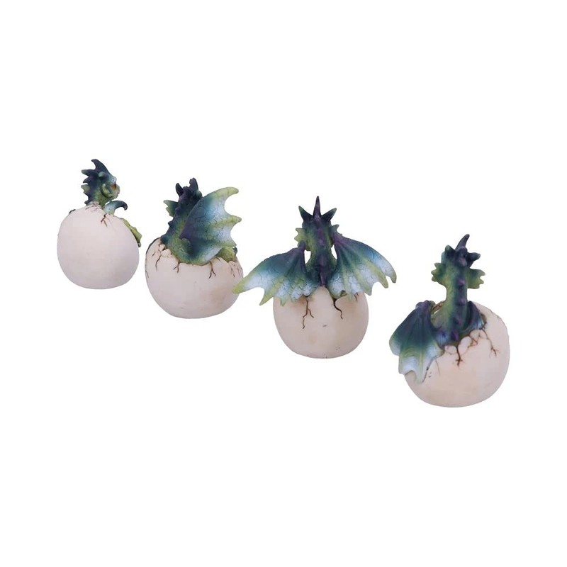 Nemesis Now Hatchlings Emergence (Set of 4) 8cm, Dragonling Hatching