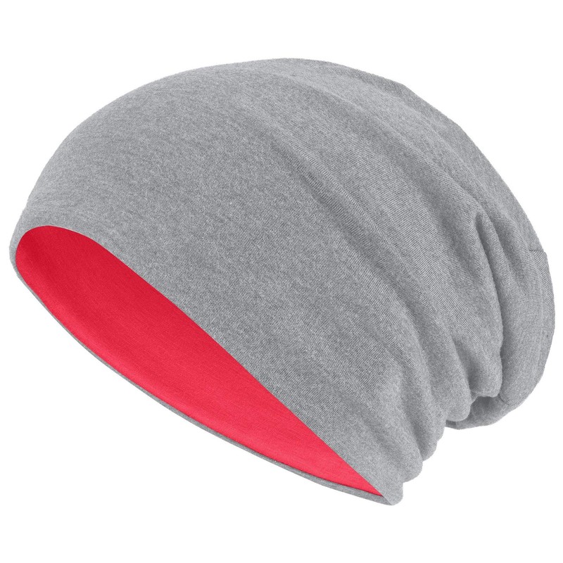 Hatstar Long Slouchy Beanie, 2-in-1 Reversible Jersey Hat in 45