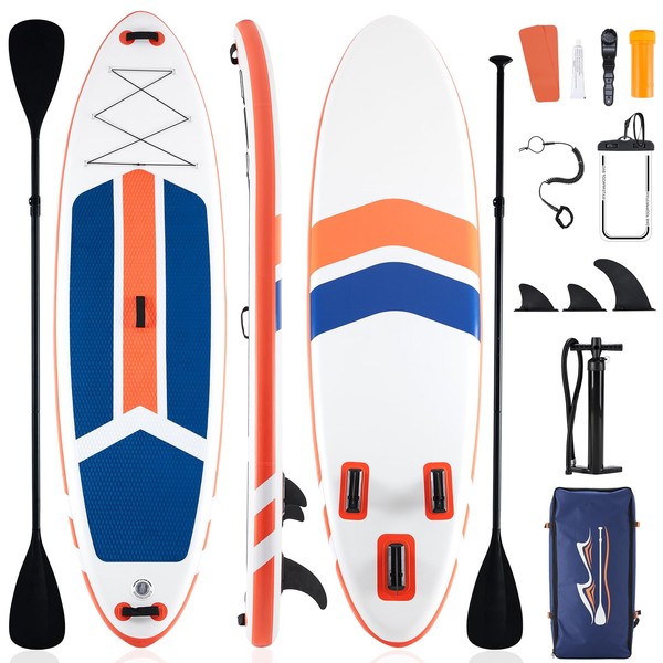 Sweetcrispy Inflatable Stand Up Paddle Board with Premium SUP Paddleboard