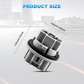 HEVLE 2PCS Front Turn Signal Light Bulb Plug Socket, Socket Plug Turn Signal Assembly Compatible with Toyota Sequoia 4Runner Venza, Replaces# 90075-60060