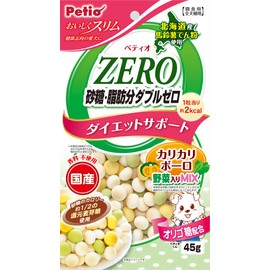 Petio Delicious Slim Sugar and Fat Double Zero Crispy Bolo with Vegetables Mix 1.6 oz (45 g), Multicolor