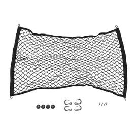 INFINAUTO Cargo Net 39.37 x 23.62 Inch Car Storage Net Large Capacity Car Storage Double Layer Mesh Bag Organiser for Motorhomes Trucks Black 1 Set