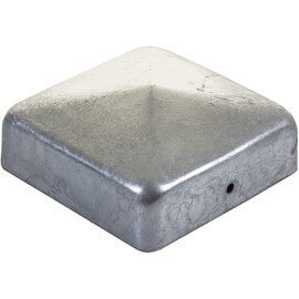 Galvanised Steel Metal Pyramid Square Deck Post Cap Finial for 70 x 70mm Posts