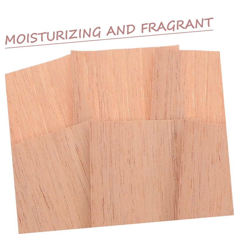 Baluue 10pcs Sheets Cedar Sheets for Boxes Simple Cedar Supplies