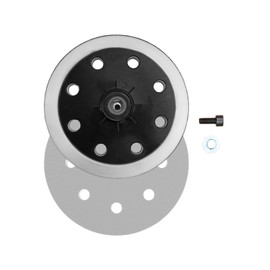 MAXXT Sanding Pad 180 mm - Professional Sanding Disc for Drywall Sanders, 8 Holes, Round, with Screws and Spacers