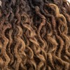 Curly Faux Goddess Locs Crochet Hair 12Inch Pre Looped Synthetic
