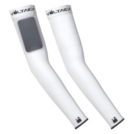 VOLTAICA- ARM SLEEVES - VD0015 - Par de Mangas de Compresión BLANCO