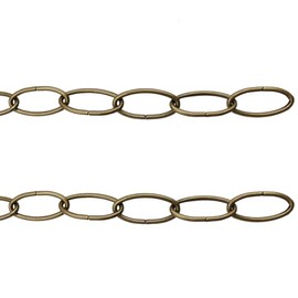 36 inches Long 11 Gauge Steel Chain Extension for Hanging Plants Strong Hold with S-hook for connection, Max Load of 40 Pounds (2 Packs, Antique Brass)