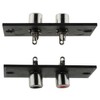 LUORNG 6pcs 2 Way RCA Terminal Wall Panel Plate Input