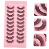 Mikinona 10 Pairs Lash Extensions False Eyelashes Natural Look for