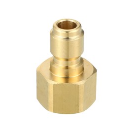 Hihaha Pressure Washer Coupler/Outer Washer Gun Adapter Universal for Vehicle/Durable Brass 1/2" / 1 Pcs Copper Tone