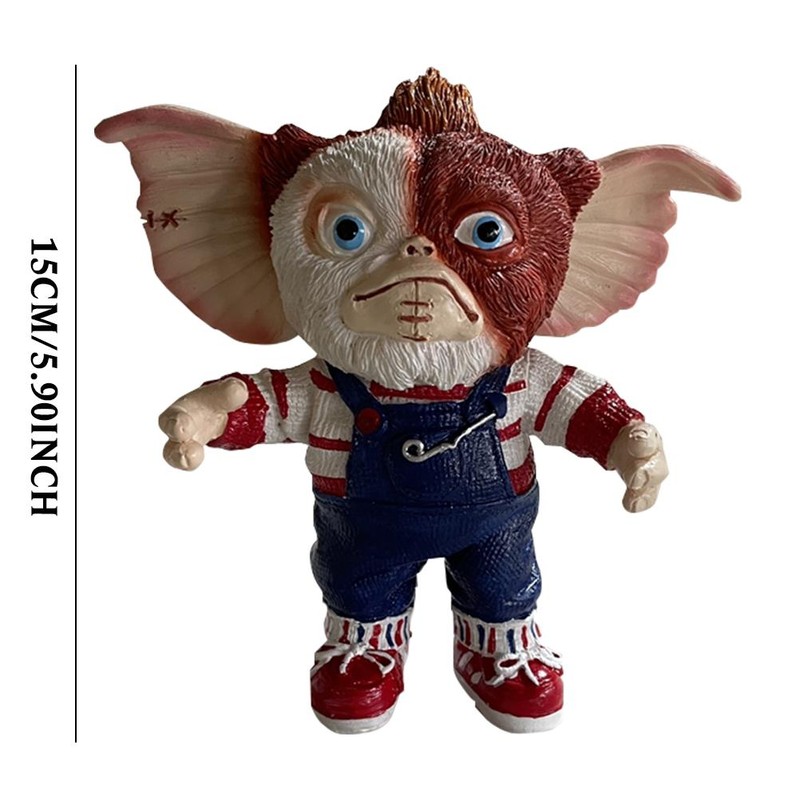 Movie Doll Simulation Horror Doll Decorations Desktop Resin Ornaments for