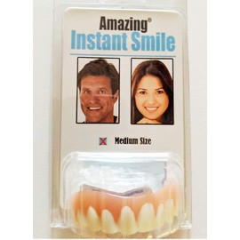 Amazing Instant Smile Cosmetic Novelty Secure Teeth- Medium Size - Fits Most