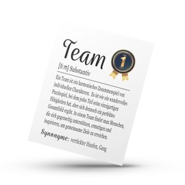 PURESIZE Best Team Card, Greeting Card, Thank You Card, for Colleagues, Work Colleagues, Sports Club, Football, Club, Employees, (Team No. 1), Set of 12, A6, (English Language Not Guaranteed)