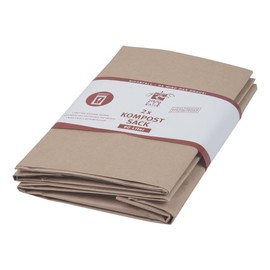 Compost Sack Organic Rubbish Bag Kraft Paper Wet Proof 60 Litre 55 + 23 x 85 cm 1 Pack