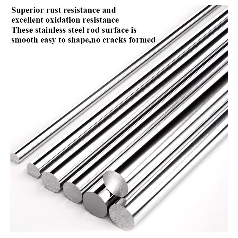 12 inches Long 3/8" Diameter 304 Stainless Steel Solid Round